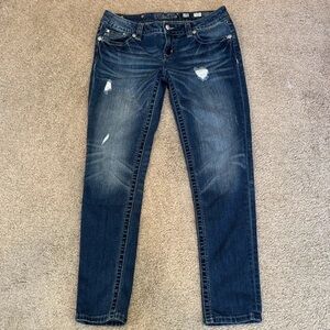 Miss Me Dark Blue Skinny Jeans